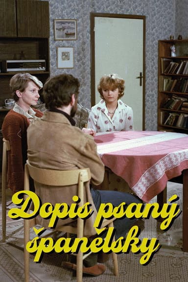 Dopis psaný španělsky poster