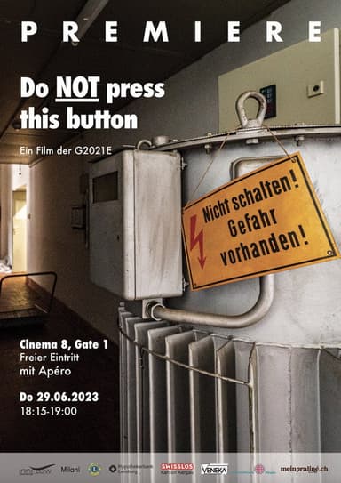 Do NOT press this button poster