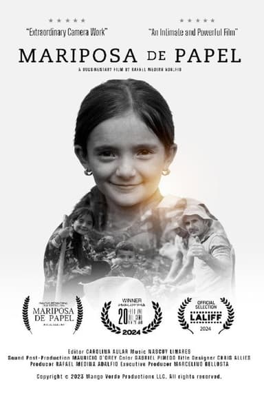 Mariposa de Papel poster