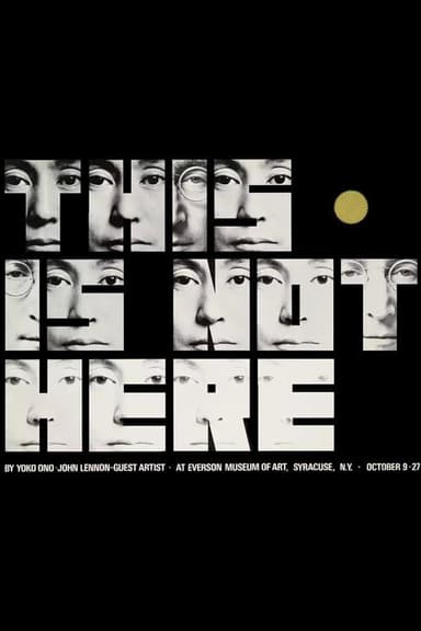 Yoko Ono: This Is Not Here poster