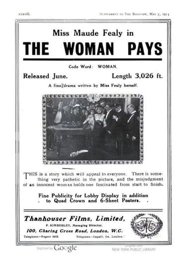 The Woman Pays poster
