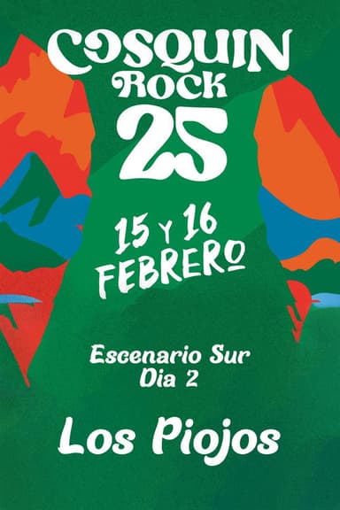 Los Piojos - Cosquín Rock 2025 poster