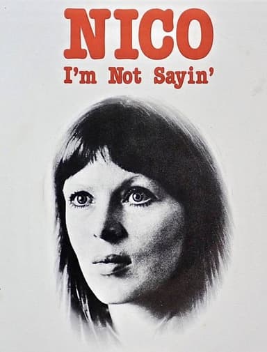 Nico: I'm Not Sayin' poster