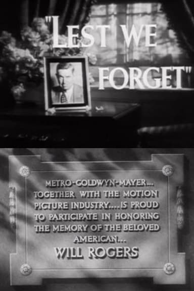Lest We Forget poster
