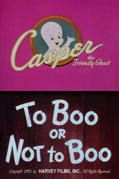 To Boo or Not to Boo poster