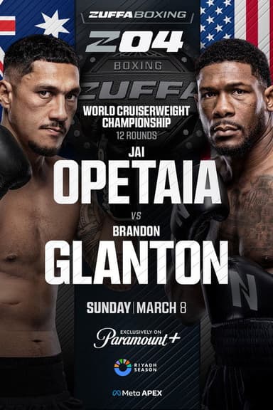 Jai Opetaia vs. Brandon Glanton poster