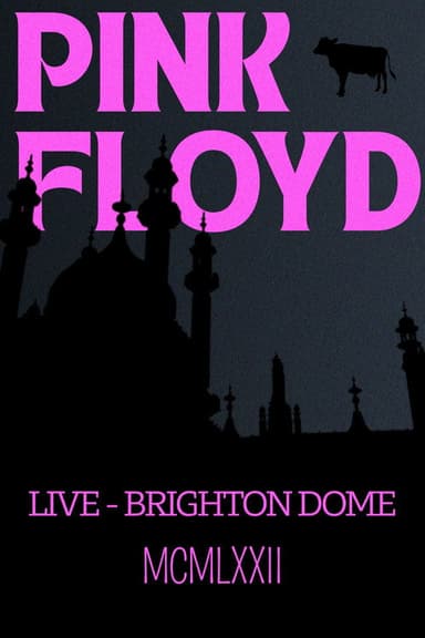 Pink Floyd (Live at Brighton Dome) 1972 poster
