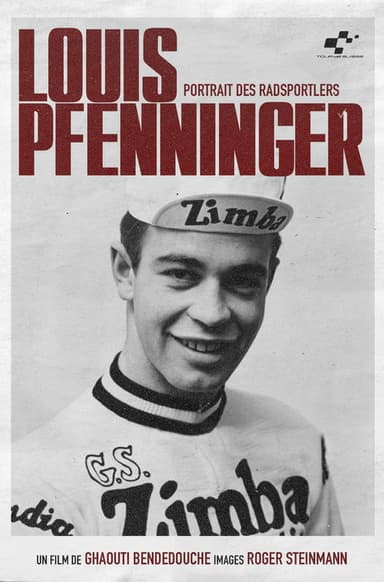 Portrait des Radsportlers, Louis Pfenninger poster