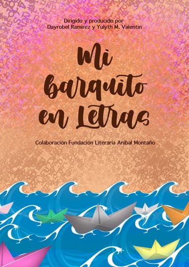 Mi barquito en letras poster