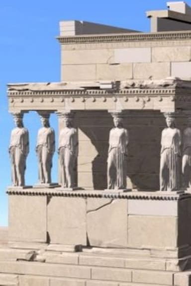 The Erechtheion, history and restorations poster