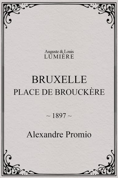 Bruxelles, Place de Brouckère poster