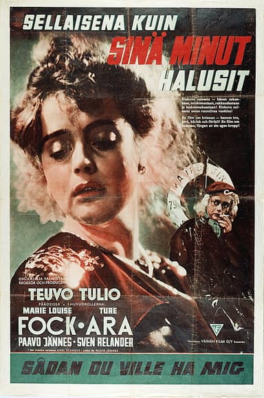 Sellaisena kuin sinä minut halusit poster