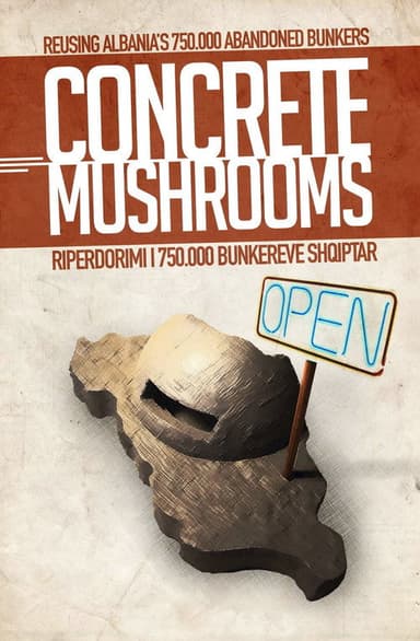 Concrete Mushrooms poster