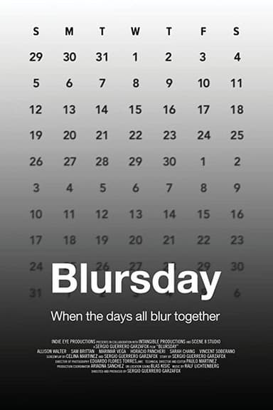 Blursday poster