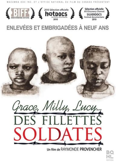 Grace, Milly, Lucy…Child Soldiers poster