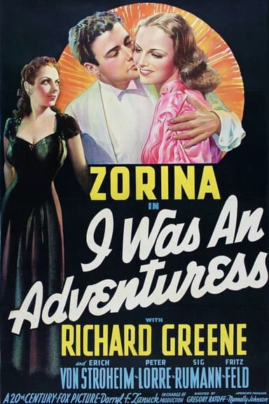 I Was an Adventuress poster