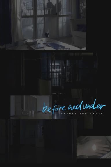 before and under poster