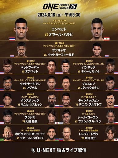 ONE Friday Fights 75: Kongsuk vs. El Halabi poster