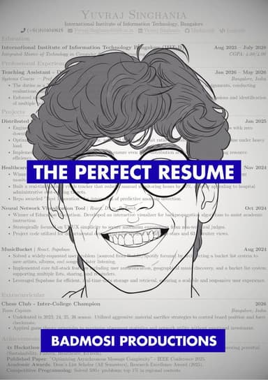 The Perfect Resume poster