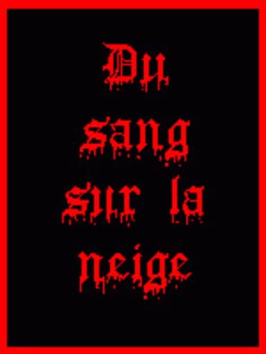 Blood on the Snow poster