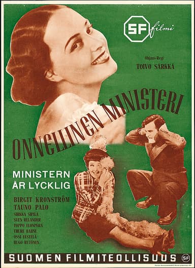 Onnellinen ministeri poster