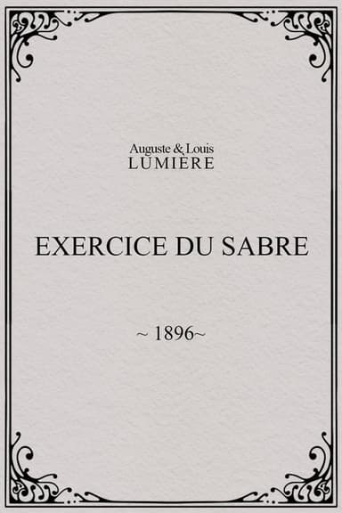 Exercice du sabre poster