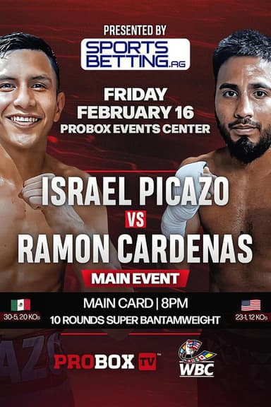 Israel Picazo vs. Ramon Cardenas poster