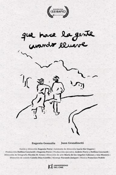 Qué hace la gente cuando llueve poster