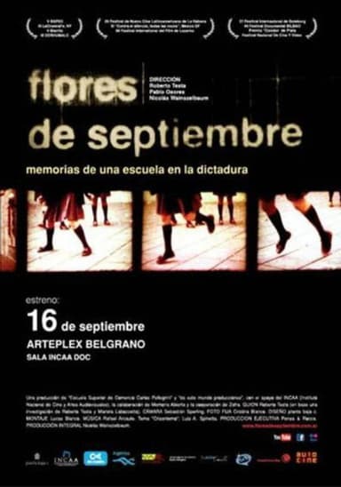 Flores de septiembre poster