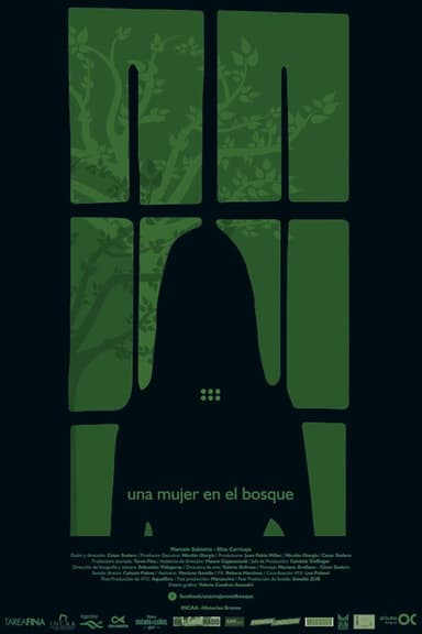 Una mujer en el bosque poster