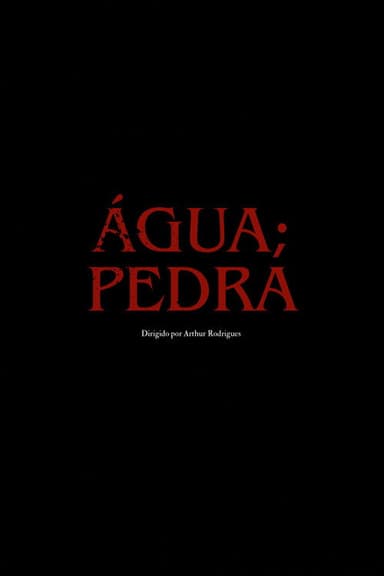 água; pedra poster