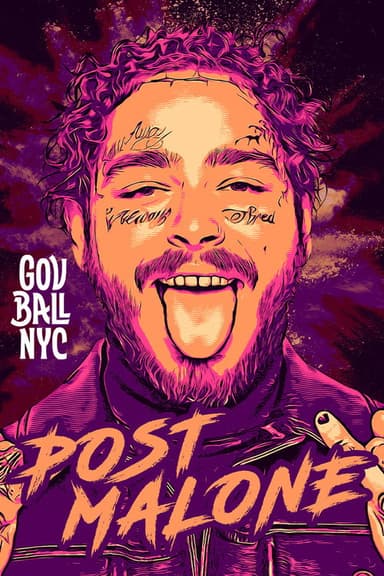 Post Malone - Live at GOV BALL NYC poster