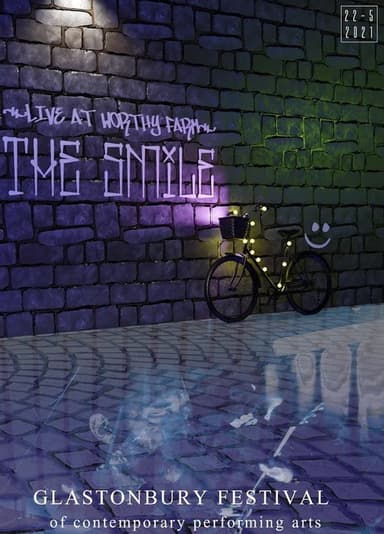 The Smile: Glastonbury 2021 poster