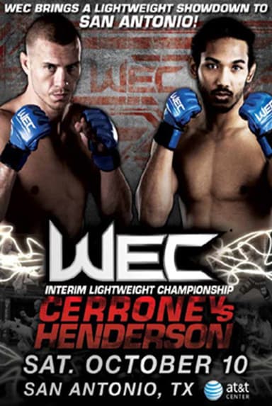 WEC 43: Cerrone vs. Henderson poster