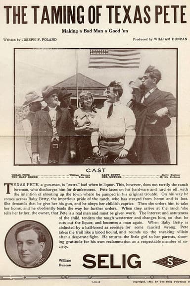 The Taming of Texas Pete poster