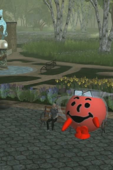Jon Rafman Conversation with Nicholas O’Brien, Kool-Aid Man in Second Life poster