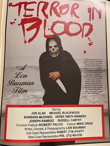 Terror in Blood poster
