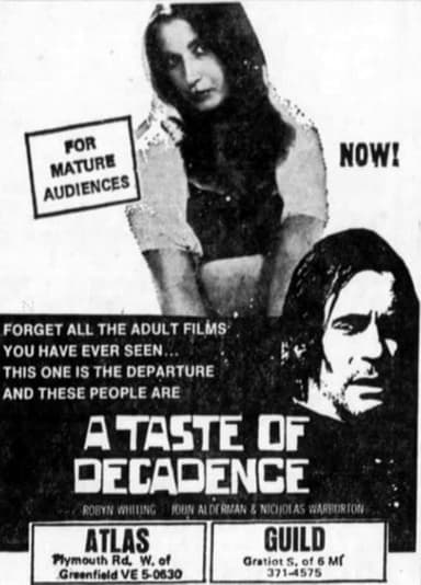 A Taste of Decadence poster