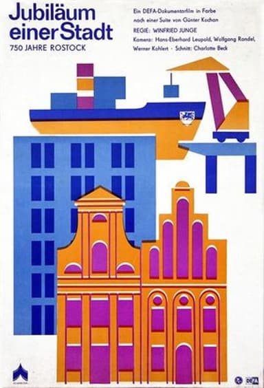 Jubiläum einer Stadt - 750 Jahre Rostock poster