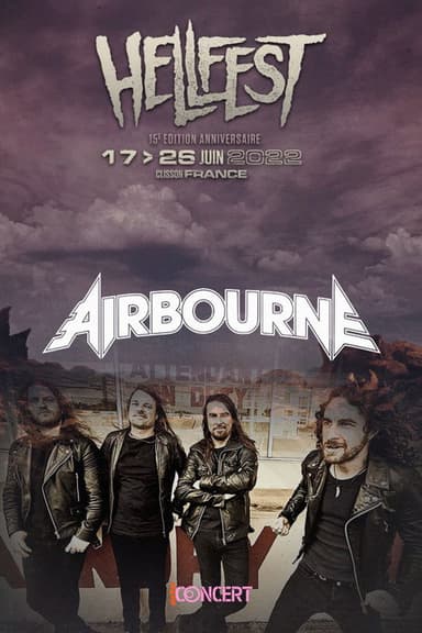 Airbourne : Au hellfest 2022 poster