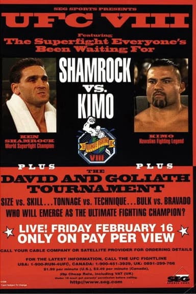 UFC 8: David vs. Goliath poster