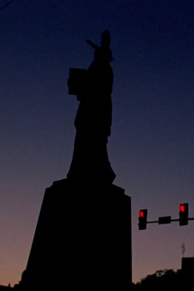 Stoplight Liberty poster