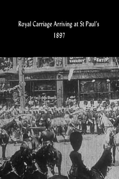 Royal Carriage Arriving at St Paul's poster