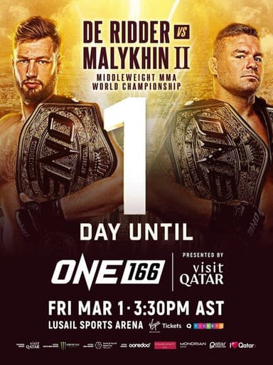 ONE 166: Qatar poster