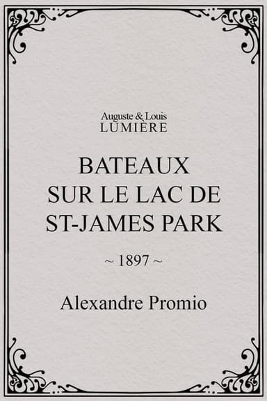 Bateaux sur le lac de St-James Park poster