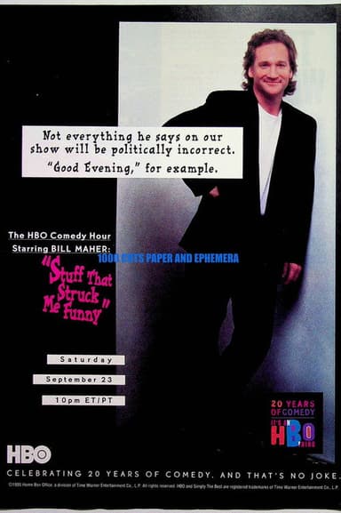 Bill Maher: Stuff That Struck Me Funny poster
