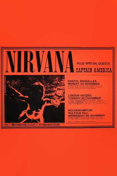 Nirvana:  Astoria Theater London poster