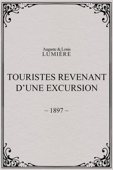 Touristes revenant d’une excursion poster