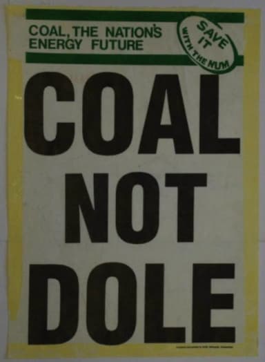 Coal Not Dole poster
