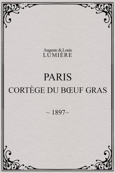 Paris, cortège du bœuf gras (char du prince du carnaval) poster